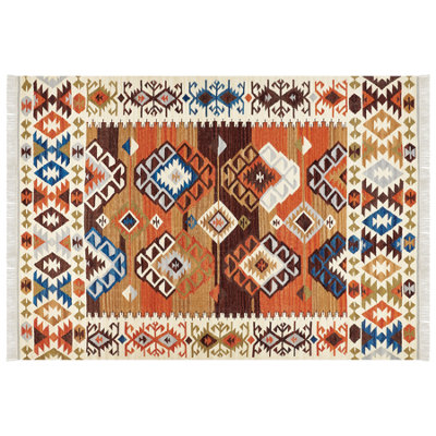 Wool Kilim Area Rug 200 x 300 cm Multicolour VOSKETAP