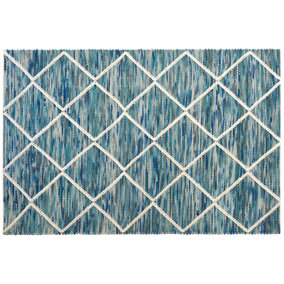 Wool Rug 160 x 230 cm Blue BELENLI