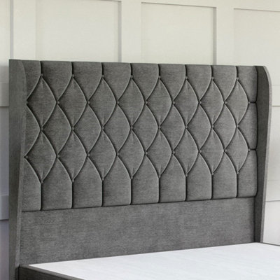 Wool Steel Platform Top Divan Bed Base Only 4FT Small Double with 2 Drawers