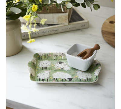 Woolly Sheep Animal Print 70% Polypropylene Scatter Tray