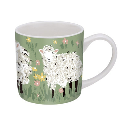 Woolly Sheep Animal Print New Bone China Mug