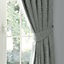 Worcester Pair of Pencil Pleat Curtains With Tie-Backs
