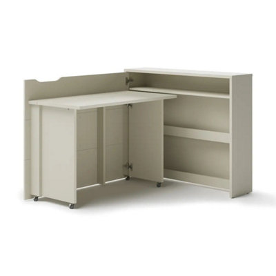 Work Concept Convertible Hidden Desk Left in Cashmere - Soft Tone ...
