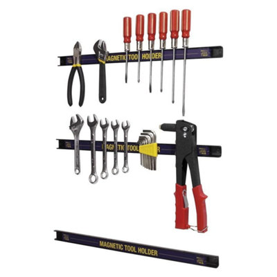 Navaris Magnetic Tool Strip Holder - 24 Inch Heavy Duty Magnet Bar...