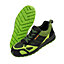 WORK-GUARD by Result Unisex Adult Hicks Leather Trim Safety Trainers Neon Green/Black (10 UK)