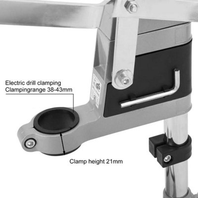 Workbench Drill Press Stand  Adjustable Pillar Clamp with Collet