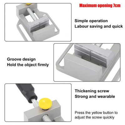 Workbench Drill Press Stand  Adjustable Pillar Clamp with Collet