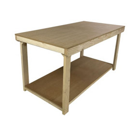 Workbench MDF top, large heavy-duty table (H-90cm, D-120cm, L-120cm)