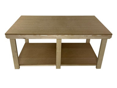 Workbench MDF top, large heavy-duty table (H-90cm, D-120cm, L-210cm)