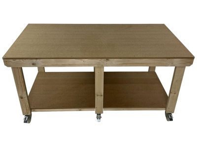 Large work table on sale on wheels