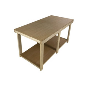 Workbench MDF top, large heavy-duty table (H-90cm, D-90cm, L-180cm)