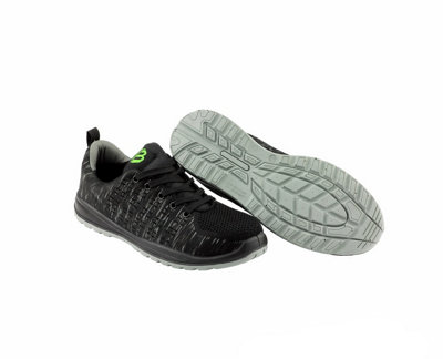 Workforce Black Fly Knit Trainers Lace Up