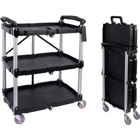 Workhorse Folding Trolley with 3 Trays - 75kg Capacity