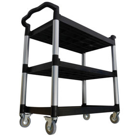 Workhorse Large Heavy Duty Trolley with 3 Shelves - 150kg Capacity