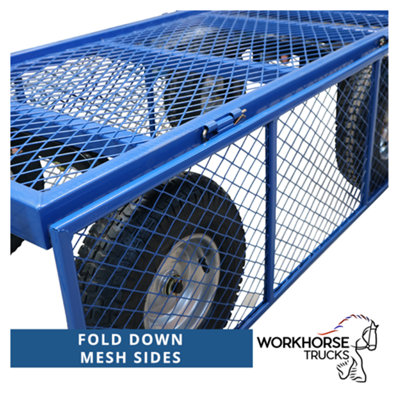 Workhorse Trucks General Purpose Heavy Duty Platform Truck With Mesh Sides & Base - 3