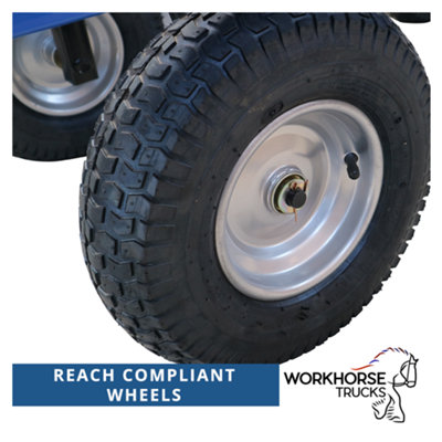 Workhorse Trucks General Purpose Heavy Duty Platform Truck With Mesh Sides & Base - 4