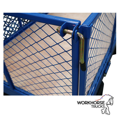 Workhorse Trucks General Purpose Heavy Duty Platform Truck With Mesh Sides
