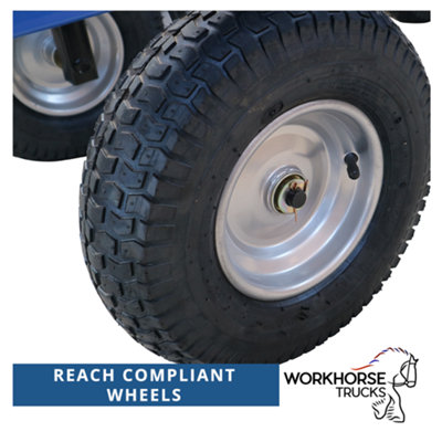 Workhorse Trucks General Purpose Heavy Duty Platform Truck With Mesh Sides - 3