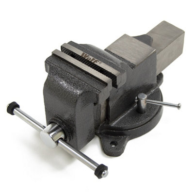 Workshop Vice 100mm Wolf Industrial Unbreakable Bench Vice With Swivel ...
