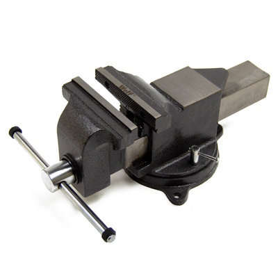 Workshop Vice 150mm Wolf Industrial Unbreakable Bench Vice With Swivel ...