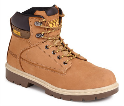 Worksite wheat nubuck unisex steel toe/midsole safety work boot SS613SM