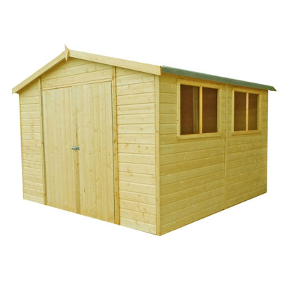 Workspace DD Tongue and Groove Garden Shed Workshop Approx 10 x 10 Feet - 3