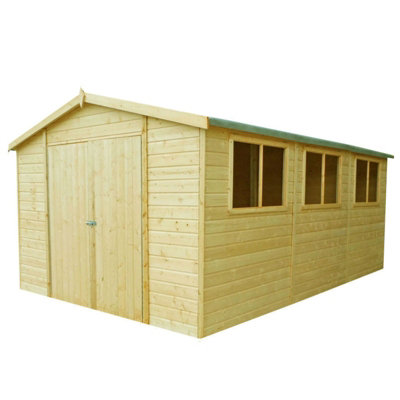 Workspace DD Tongue and Groove Garden Shed Workshop Approx 10 x 15 Feet - 3
