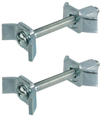Worktop Connector Bolts Length M6x65mm Galvanized Steel Kitchen Furniture Connecting Screws for Jointing Clamping and Fixing Pack
