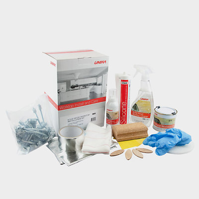 Shop worktop installation