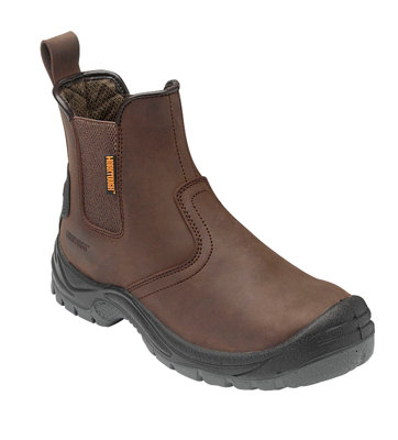 Worktough 8048SM Safety Dealer Work Boots Brown - Size 10