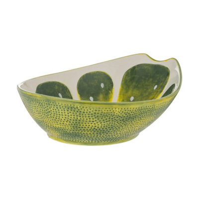 World Foods Lime Oval Bowl 28cm