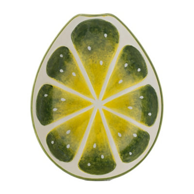 World Foods Lime Oval Bowl 28cm