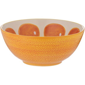 World Foods Orange Round Bowl 21.5cm