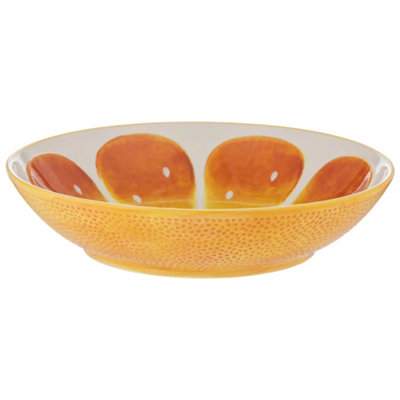 World Foods Orange Round Bowl 25cm