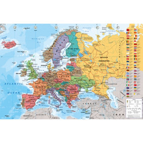 World Maps European Map 61 x 91.5cm Maxi Poster
