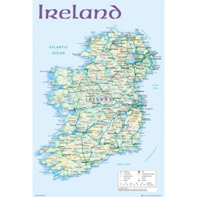 World Maps Ireland Map 61 x 91.5cm Maxi Poster