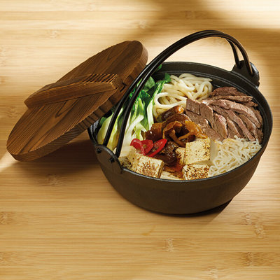World Of Flavours Cast Iron Japanese Cooking Pot 21cm
