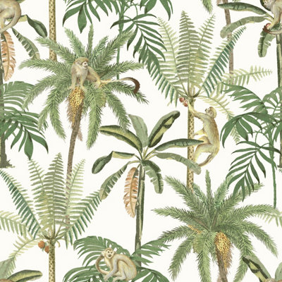 World of Wallpaper Amazonia Monkey Trees