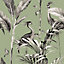 World of Wallpaper Azzurra Leaf Wallpaper Sage Green 9512