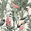 World of Wallpaper Manu Tropical Birds Wallpaper Cream