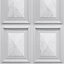 World of Wallpaper Marble Wood Panel Wallpaper Grey (AG500-03-BUR)