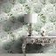 World of Wallpaper Melany Rose Wallpaper Sage Green AF0016
