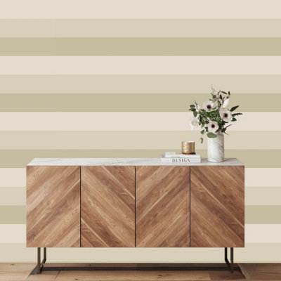 World of Wallpaper Stripe Wallpaper Beige/Cream/Natural