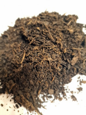 Wormganix fine moist dark forest bark chips sieved/graded 6-8mm Houseplant Mulch 5 Litre Bag