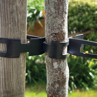 Worth Gardening by Garland Black Adjustable & Reuseable Chain Lock Tie ...