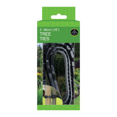Worth Gardening by Garland Black Strong Durable Tree Ties 46cm (18")