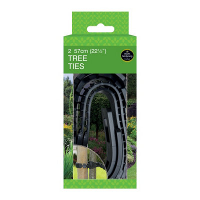 Worth Gardening by Garland Black Strong Durable Tree Ties 57cm (22.5")