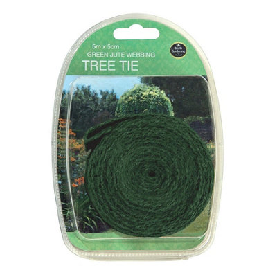 Worth Gardening by Garland Green Strong Jute Webbing Tree Tie 5m x 5cm
