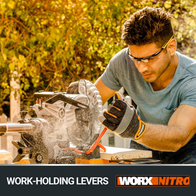 WORX 20V 216mm Cordless Sliding Mitre Saw (BARE TOOL) WX845.9