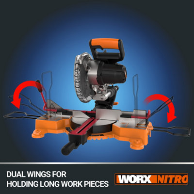 WORX 20V 216mm Cordless Sliding Mitre Saw (BARE TOOL) WX845.9